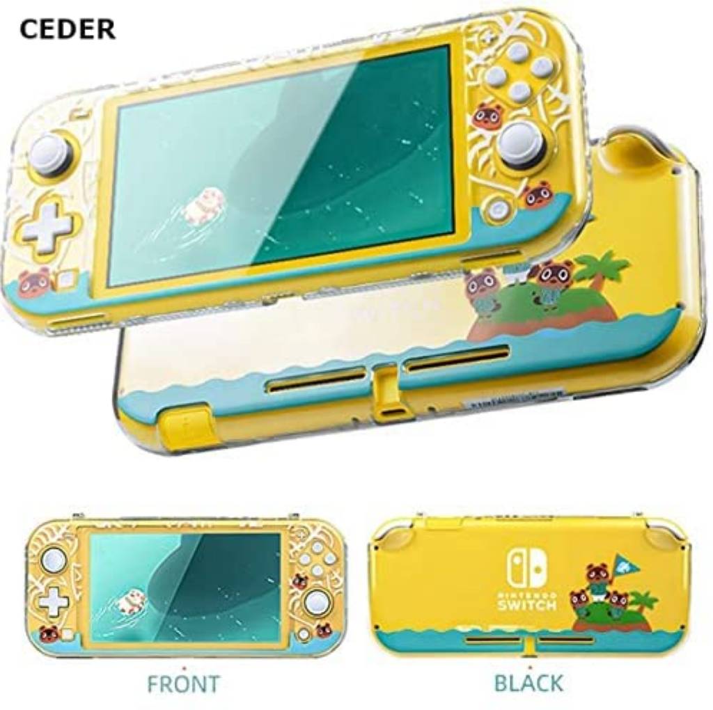 Coque de Protection pour Nintendo Switch Lite Rigide Transparent Antichoc Cover Animal Crossing