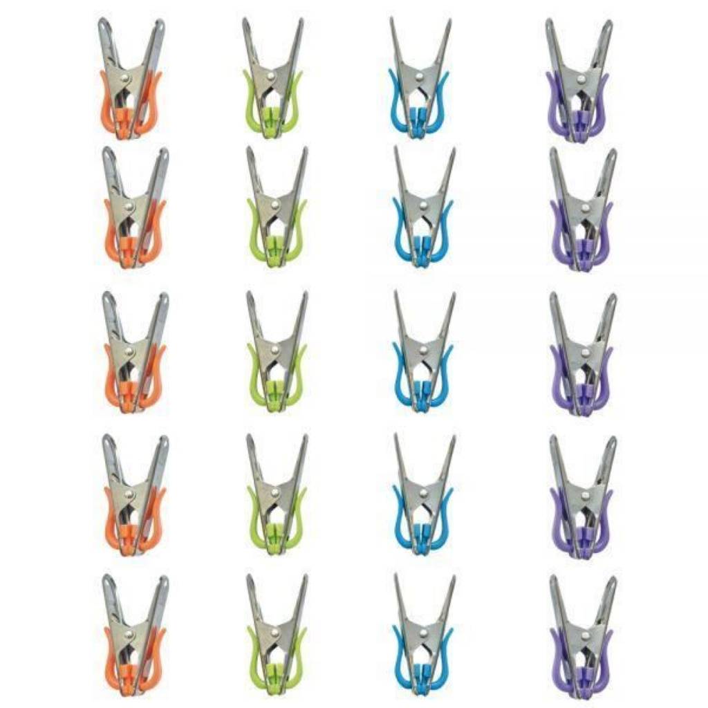 Pince linge inox et plastique 