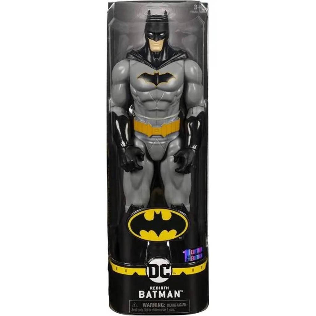 Dc Comics Batman - 6056680 - Figurine 30 Cm - Batman Gris Rebirth - Jeu Jouet Enfant