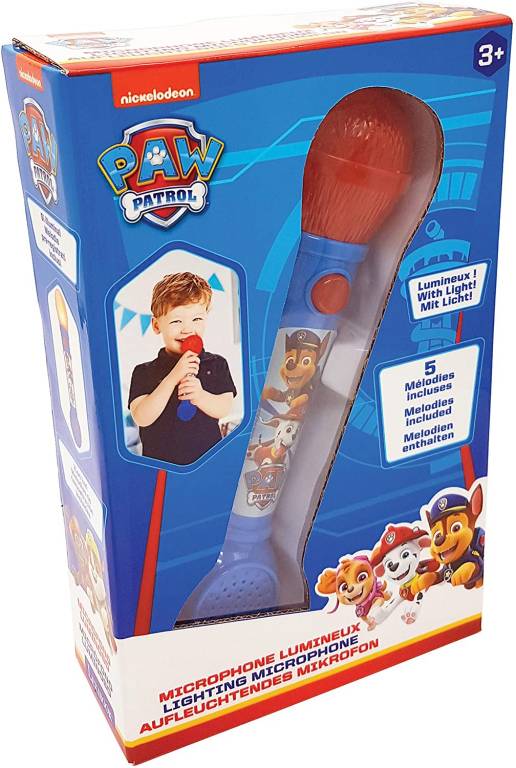 Lexibook Paw Patrol Pat'Patrouille Microphone Enfant, Jeu Musical, Haut-Parleur intégré, , MIC80PA